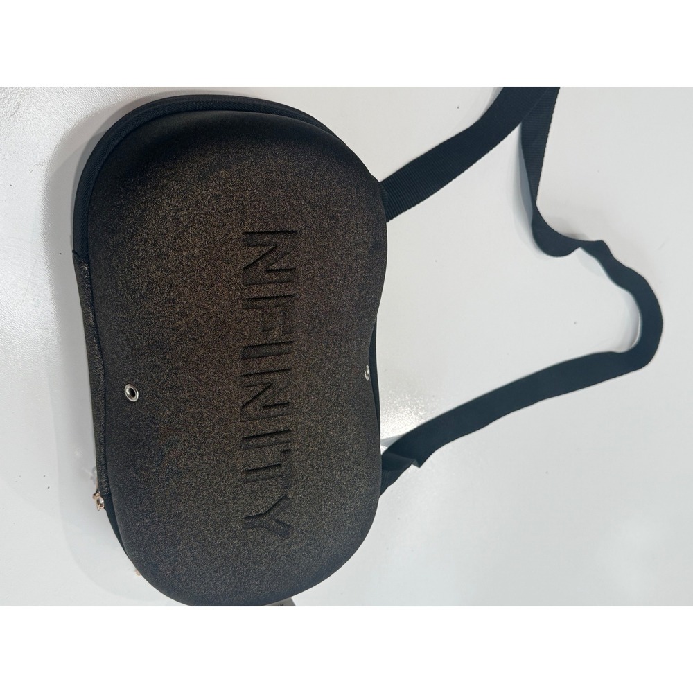 Nfinity Cheer Shoe Case Black Glitter Hard Shell Carry Bag with Strap